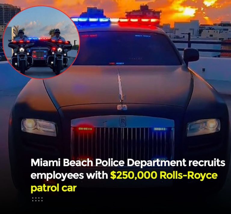 Miami Beach Police Department recruits employees with $250,000 Rolls-Royce patrol car