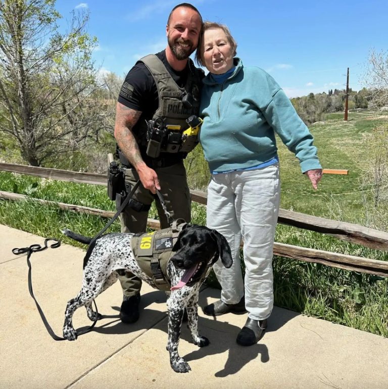 85-year-old woman was missing — hero K9 finds her trapped in ravine: “Like watching a Navy Seal extraction”