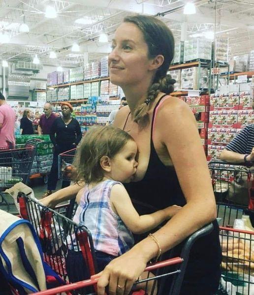 Mom Posts Pic of Her Breastfeeding in Costco and Finally Responds to Backlash
