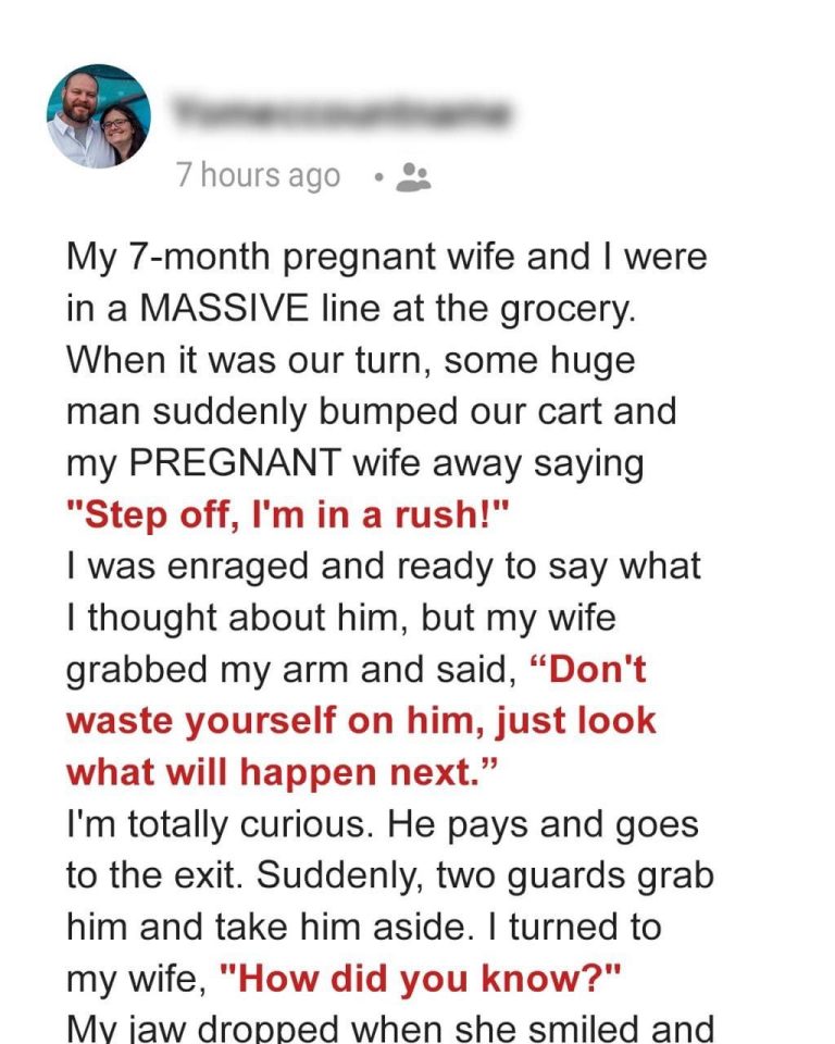 A Rude Guy Purposely Bumps into a Pregnant Woman in Line – She Destroys Him in the Moment