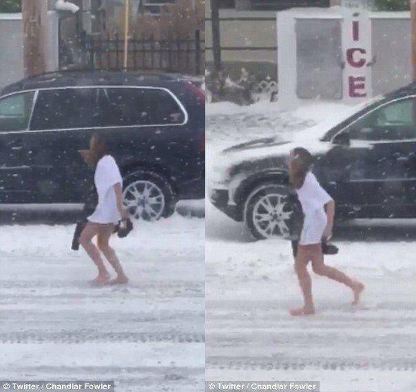 WATCH: Cheating Wife Caught Running Home In The Snow. Try not to gasp when you see the VIDEO