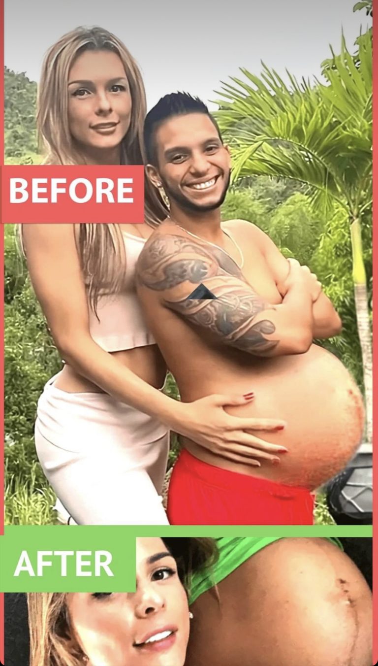 COLOMBIAN MODEL SHARES PICTURES OF HER PREGNANT HUSBAND…