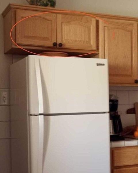 If you have these cupboards above your fridge, you had better know what they’re used for