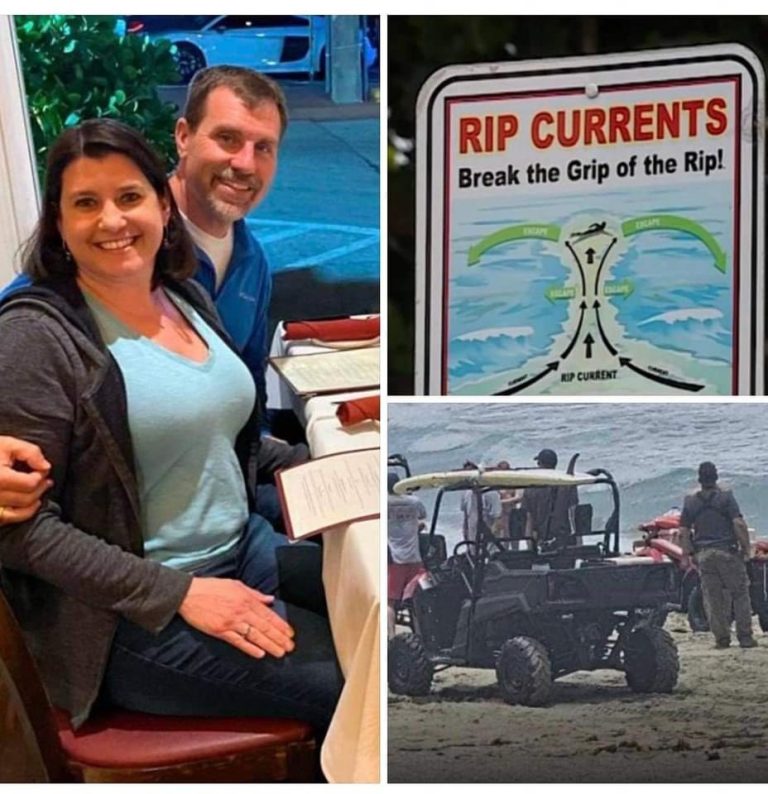 Parents of 6 both die in rip current while on first family vacation together, Their kids attempted to help their parents but were unable to free them