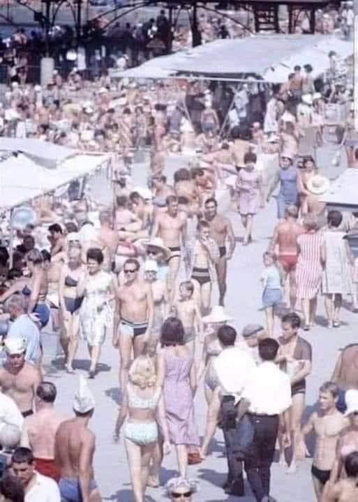 A Beach Scene From The 70s’ And Not One Overweight Person