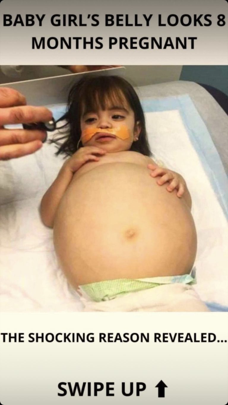 Baby Girl Looks 8 Months Pregnant Then Shocking Cause Is Revealed And Dad Steps In