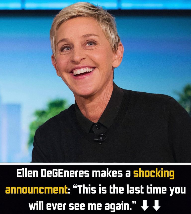 ‘This is the last time you’ll ever see me’ Ellen DeGeneres with a shocking announcement