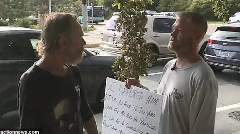 Man Offers Panhandler Honest Work But Gets Turned Down, So He Makes A Sign Of His Own