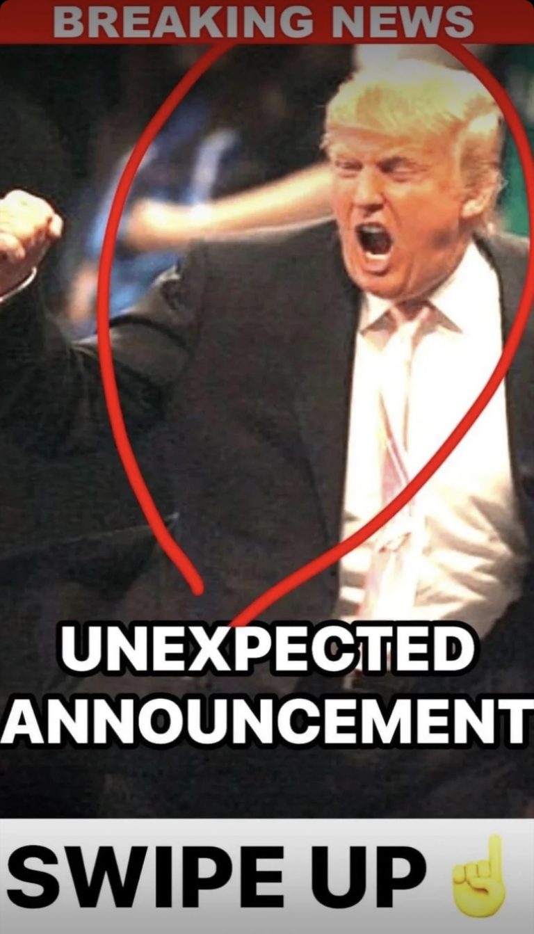 Trump Unexpected Announcement