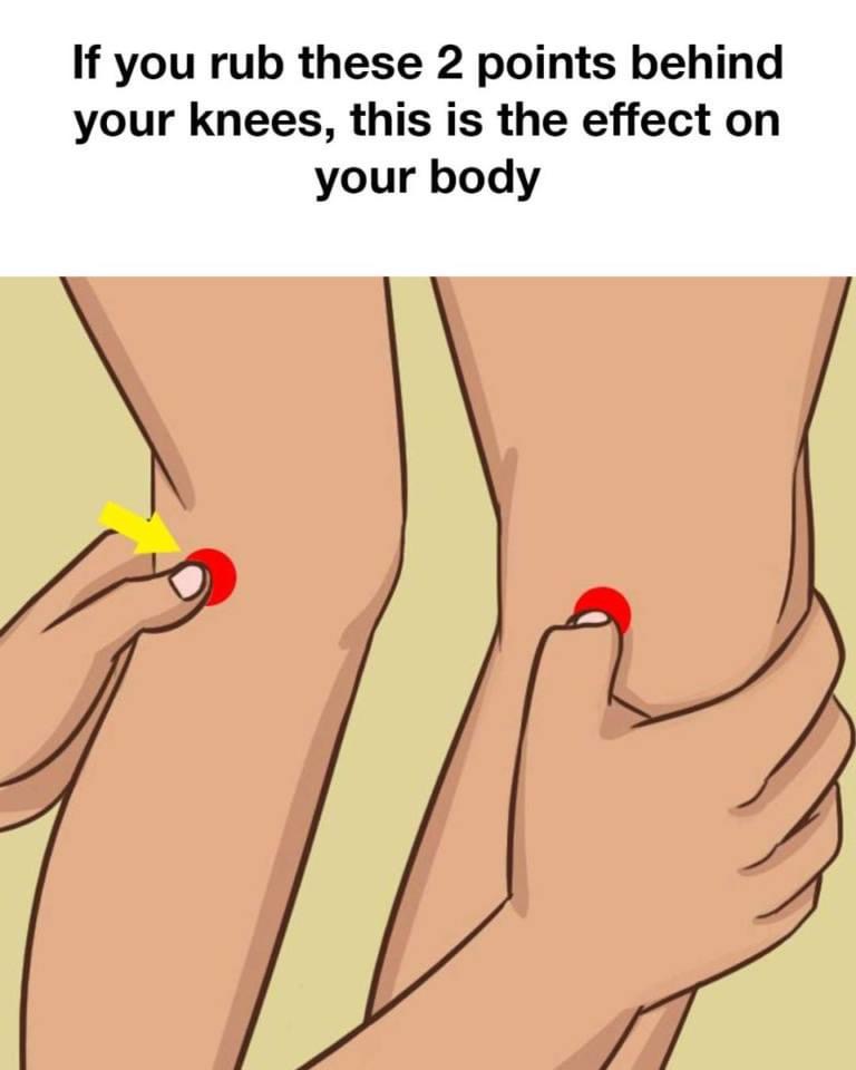 If you rub these 2 points