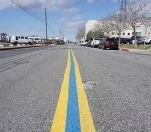 If You’ve Noticed A Blue Line Painted On