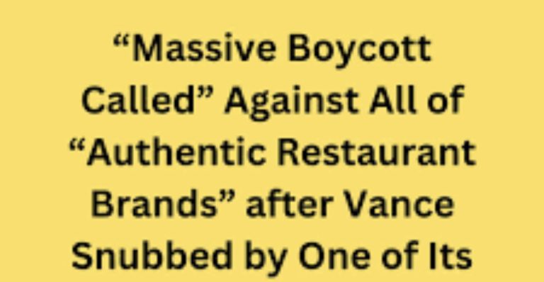 “Massive Boycott Called” Against