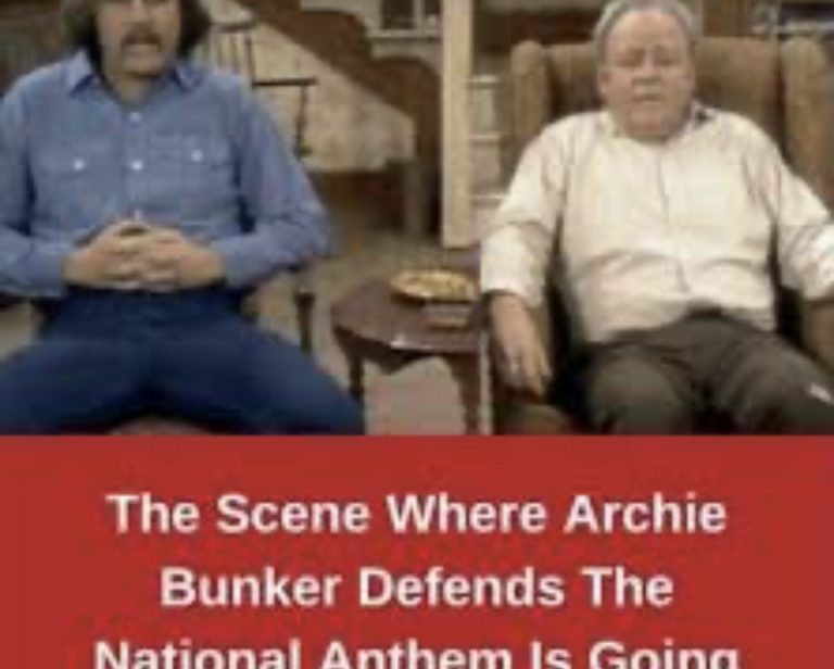 The Scene Where Archie Bunker Defends The National Anthem Is Going Viral 50 Years Later