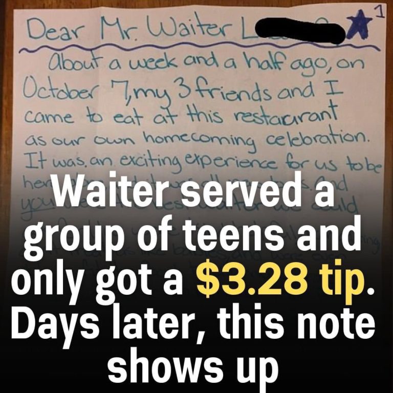 Waiter served teens, got