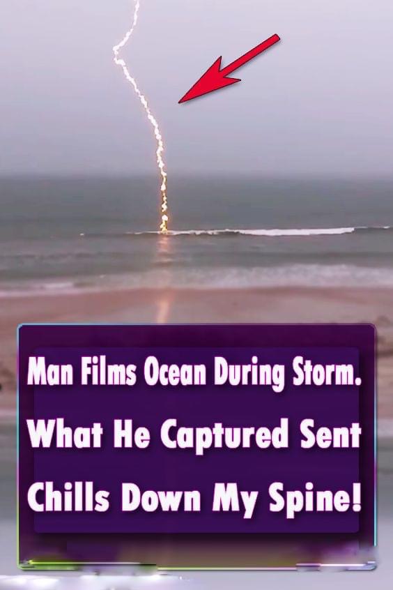 (VIDEO)Man Films Ocean During