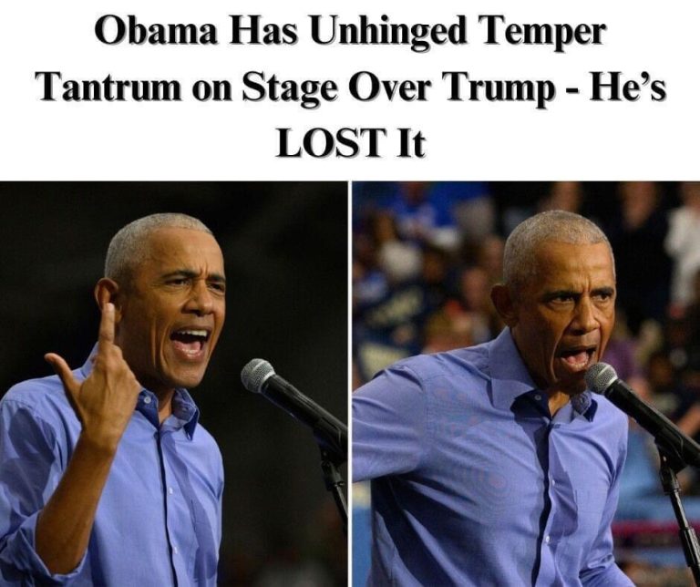 Unhinged Obama Rails At Trump