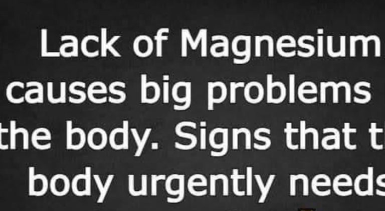 Magnesium deficiency has se,rious