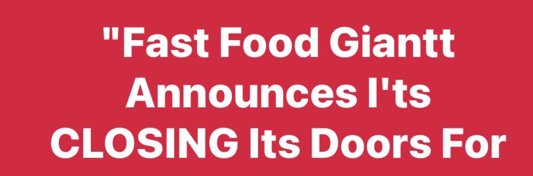 Fast Food Giant Closing