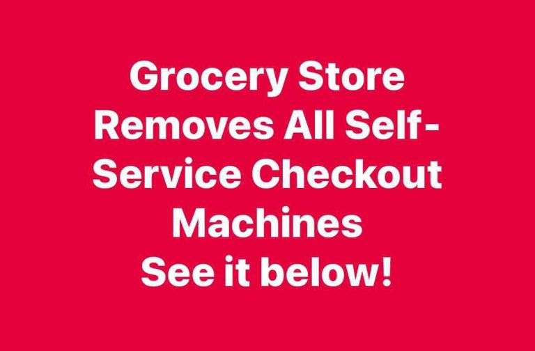 Grocery Store Removes All Self-