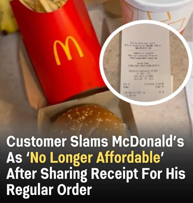 A customer criticizes McDonald’s for