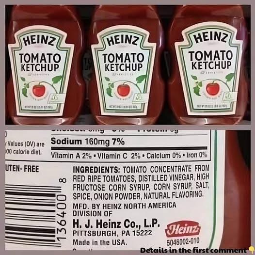 Avoid Heinz Ketchup Like