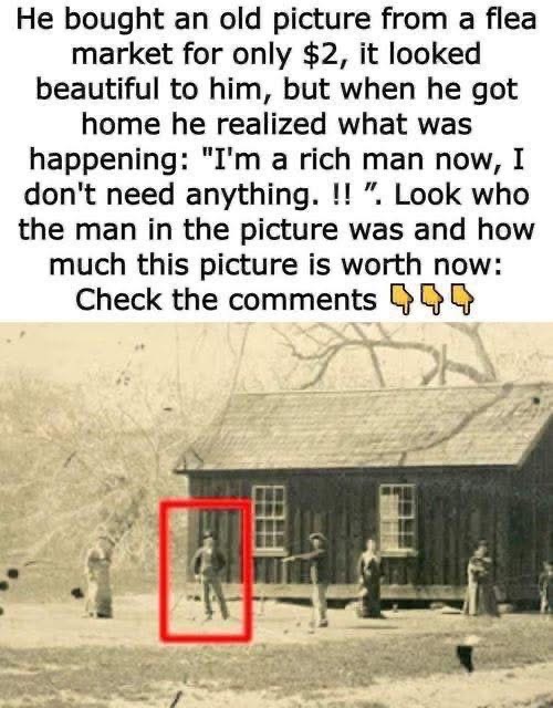 Man buys photo for $2 at garage