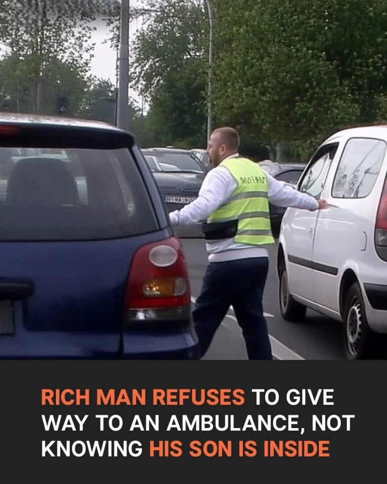 Rich Man in SUV Blocks Ambulance