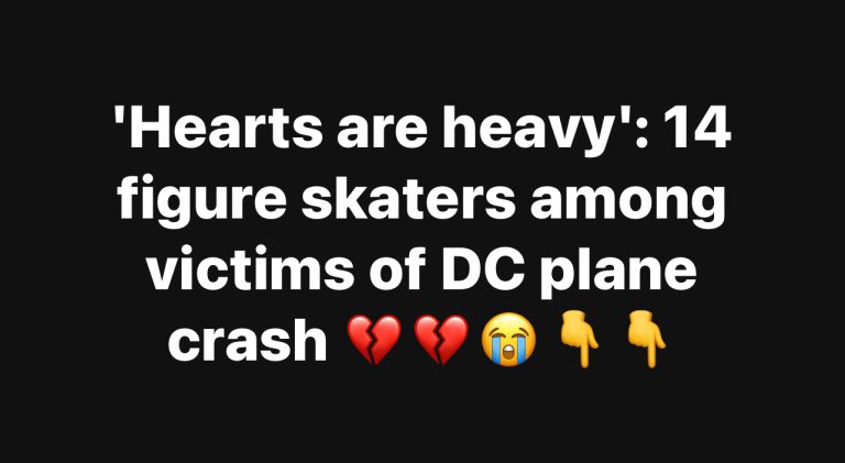 Hearts are heavy’: 14 figure skaters among victims of DC plane crash