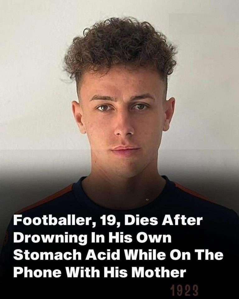 19yearold football player suffocates on his own sto mach aci d