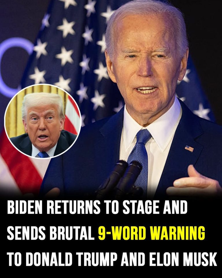 Biden returns to stage with brutal warning f