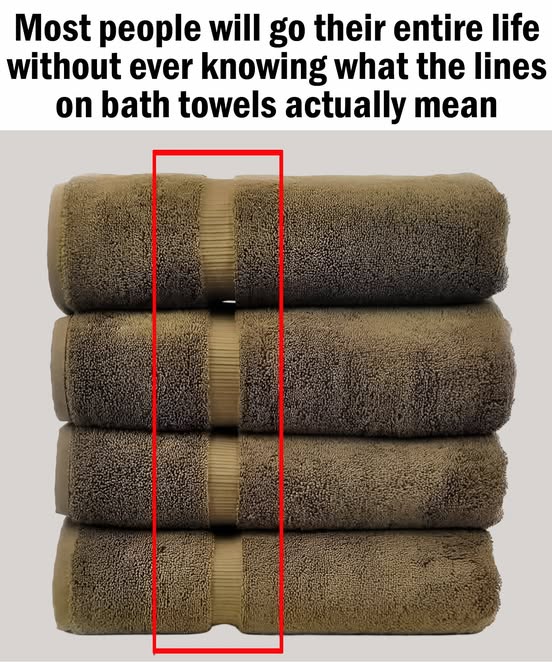 Here’s What The Lines On Bath Towels Actually Mean