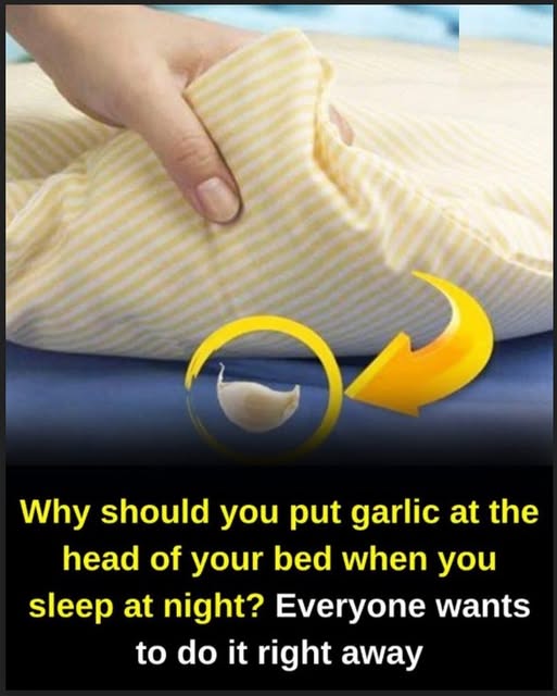 Why should you sleep with a garlic under