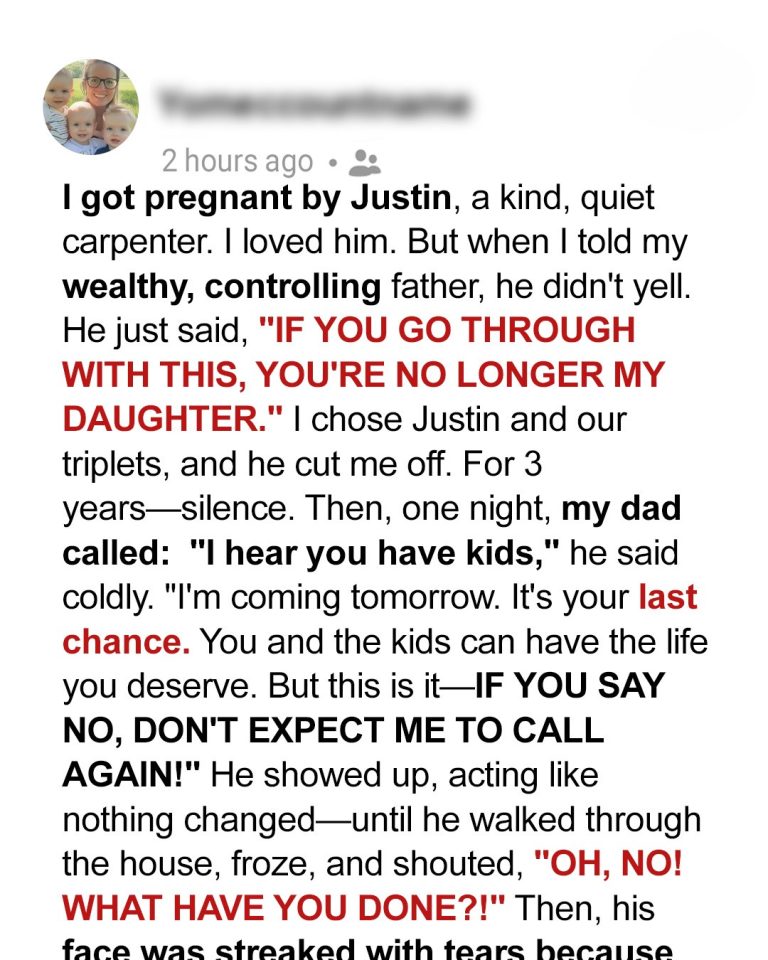 My Dad Kicked Me Out for Marrying a Poor Man – He