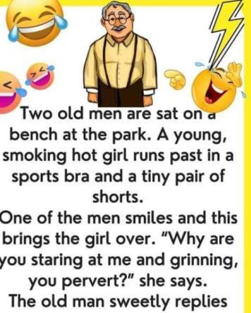 Old Men Sitting On A Bench…We’ve chuckled