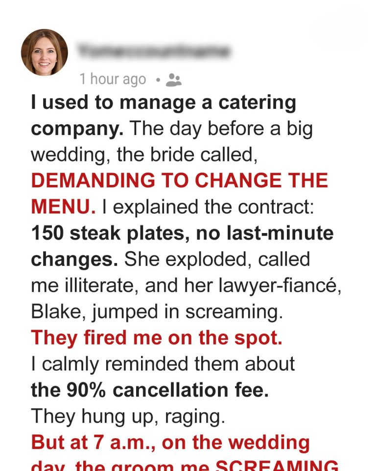 Bride & Groom Canceled Their Catering at the Last