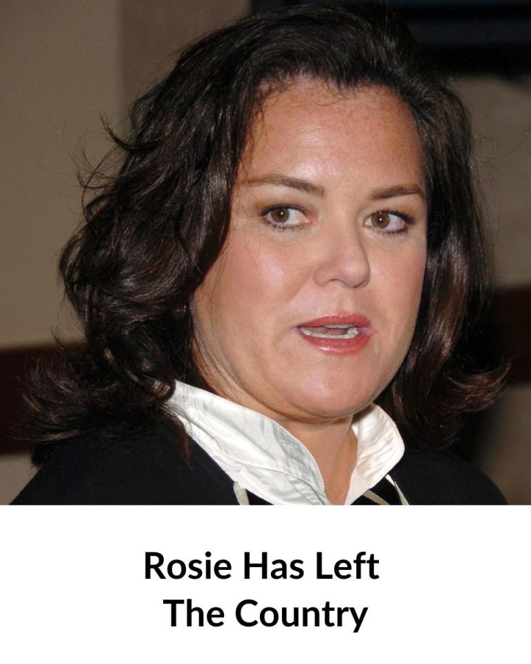 Rosie O’Donnell has officially moved out of the U