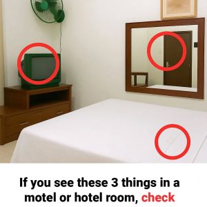 If you see these 3 things in a motel or hote