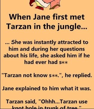 Dirty Joke – When Jane first met Tarzan in the jungl
