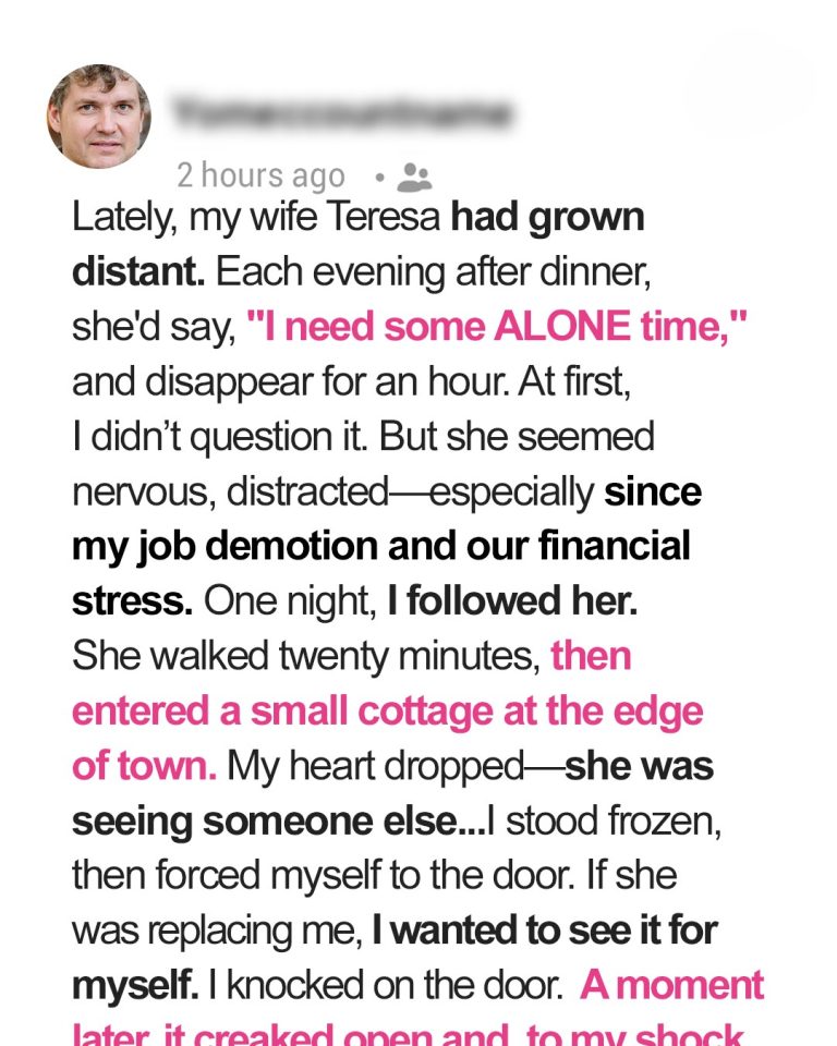 My Wife Always Took Long “Walks” After Dinner – One