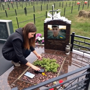 At Her Fiancé’s Grave, Pregnant Olesya Found a Phone