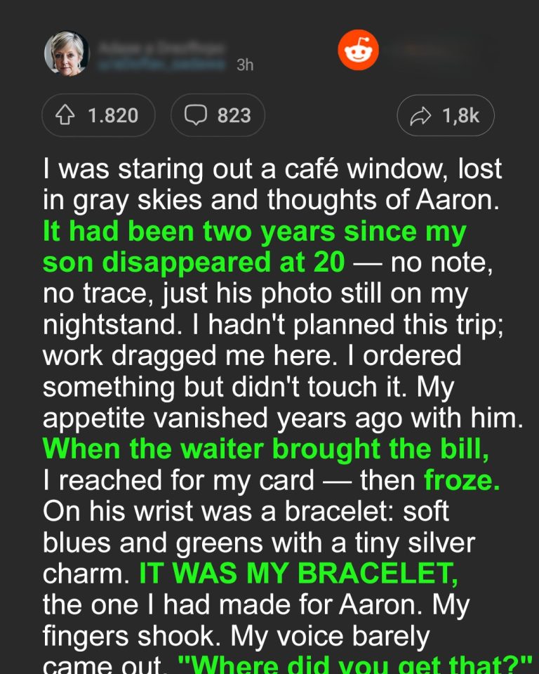 Woman Spots Bracelet She Made for Missing Son on