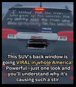 “This SUV’s Back Window Message Spark