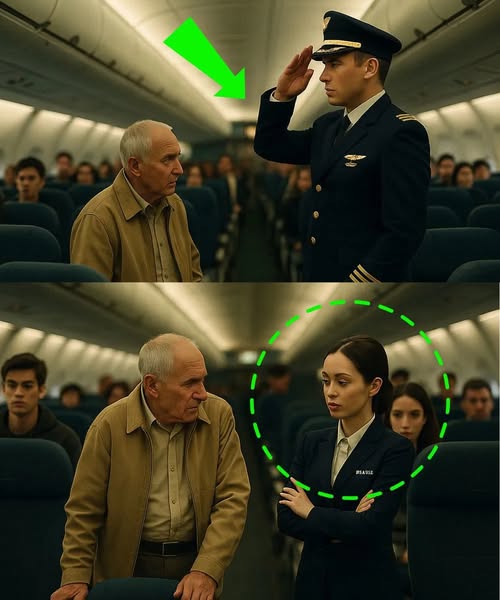 An elderly veteran was quietly asked