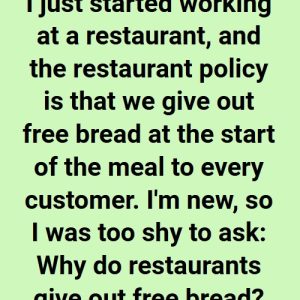 The reason restaurants offer free bread at the