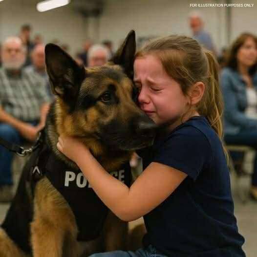 Little girl walks into police dog auction alone — what