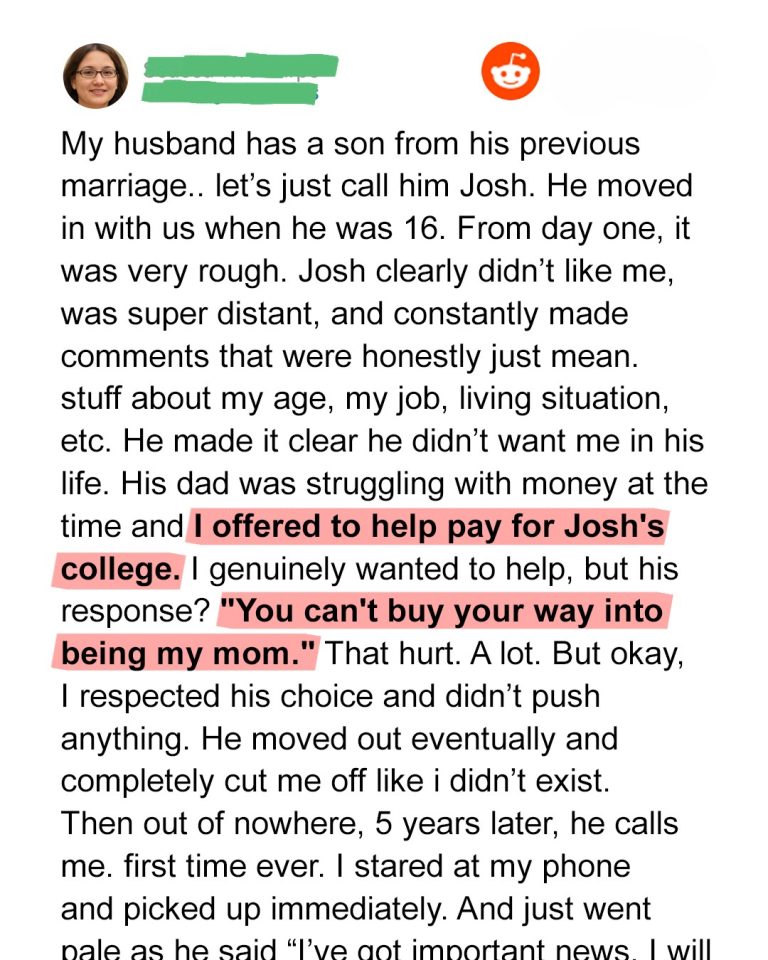 My Stepson Rejected My College Fund Offer, Saying ‘You