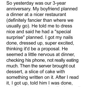 Expected a Proposal — But He Humiliated Me Instead