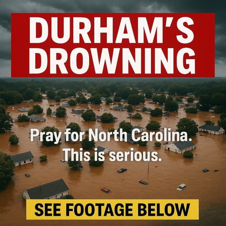 Durham is underwater – real footage from last night show