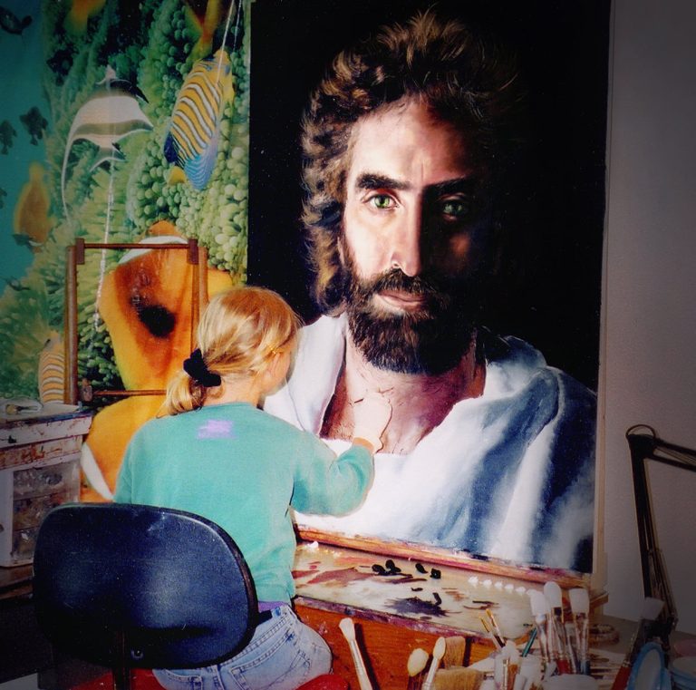 Masterful Painting Of Jesus By 8-Year-