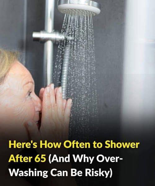 From age 65, how often should you shower